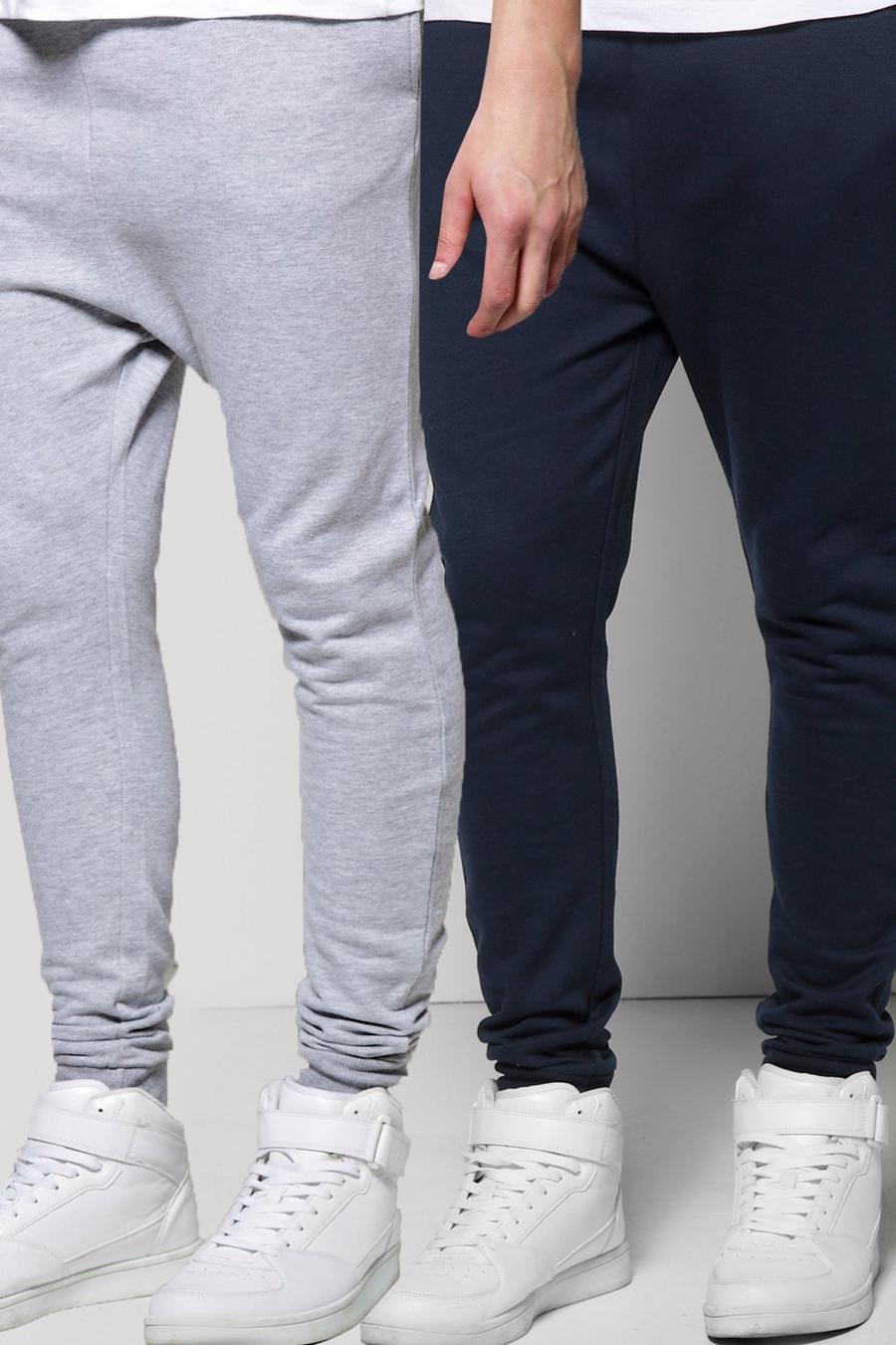 confezione con 2 paia di pantaloni jogging skinny, Multi image number 1
