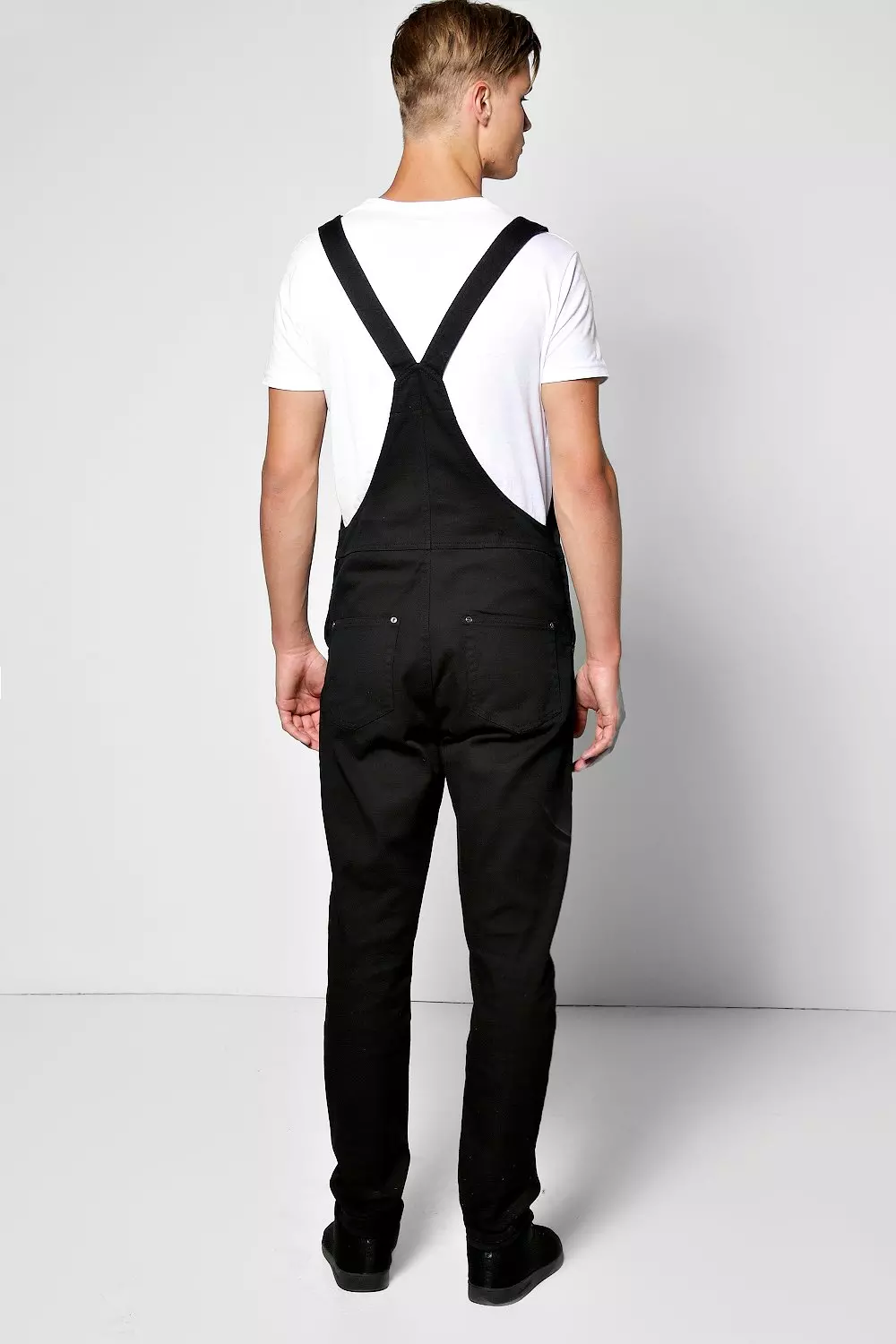 Mens black denim outlet dungarees