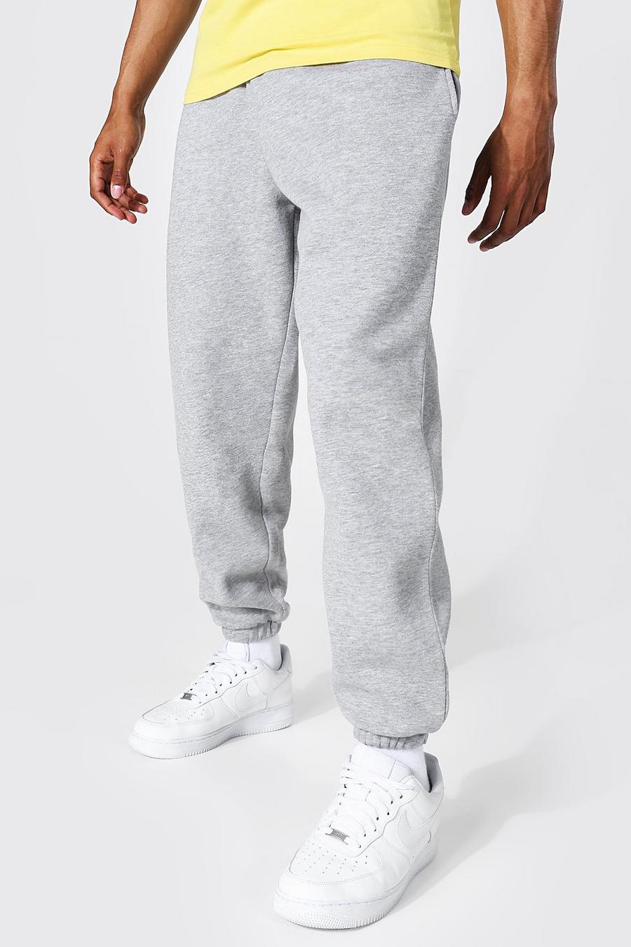 Pantalón deportivo ancho de materiales s, Grey image number 1
