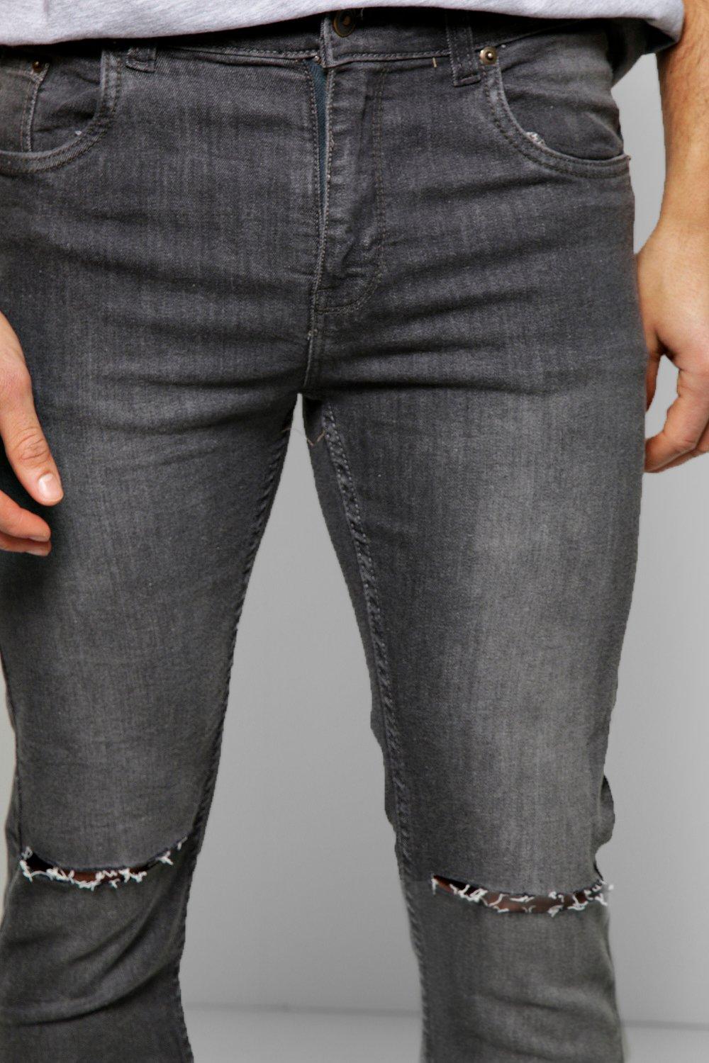 Grey, Men's Jeans, Ripped & Skinny Jeans