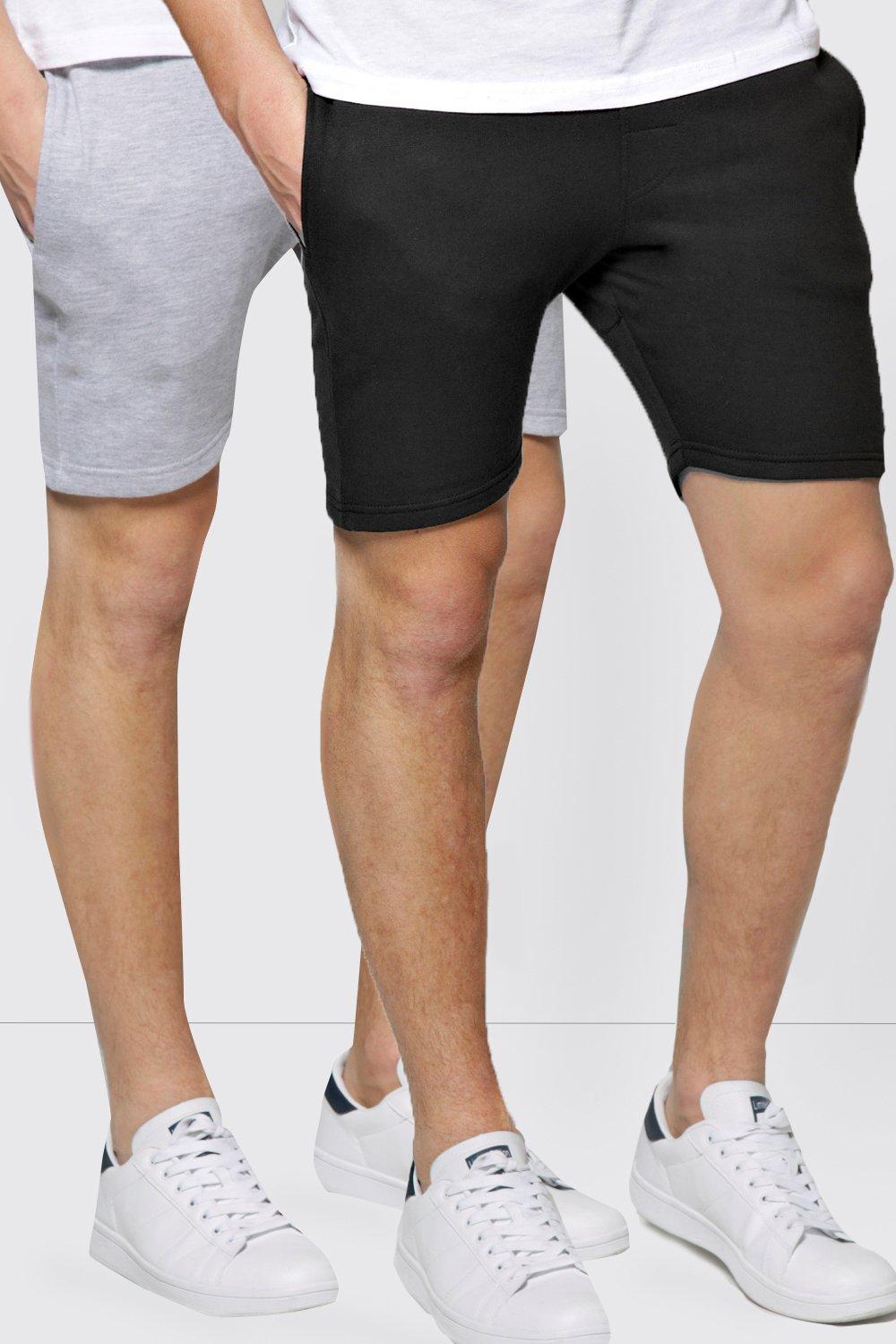 2 Pack Jersey Shorts in Skinny Fit | boohoo