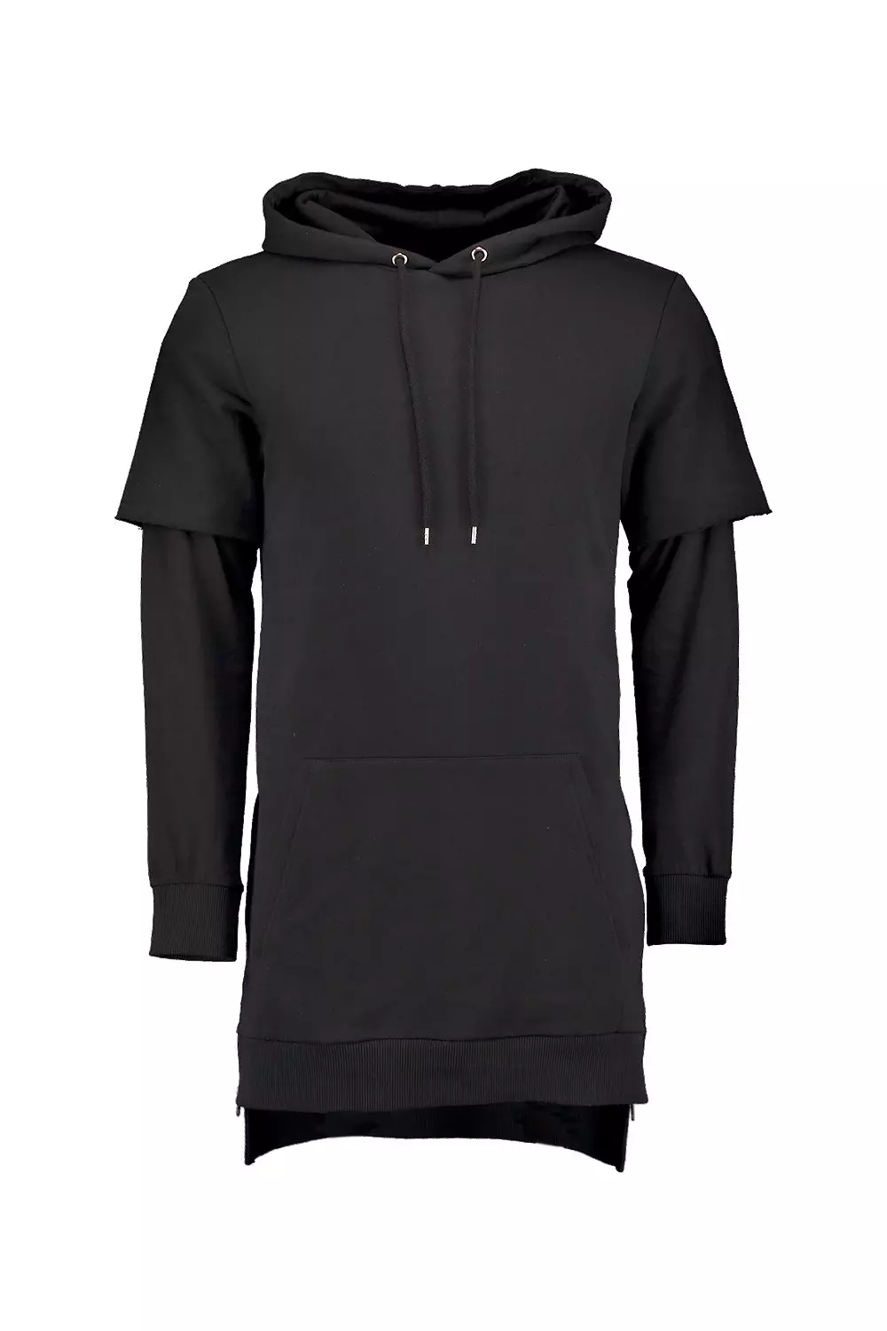 Black hoodie with zipper on cheap side