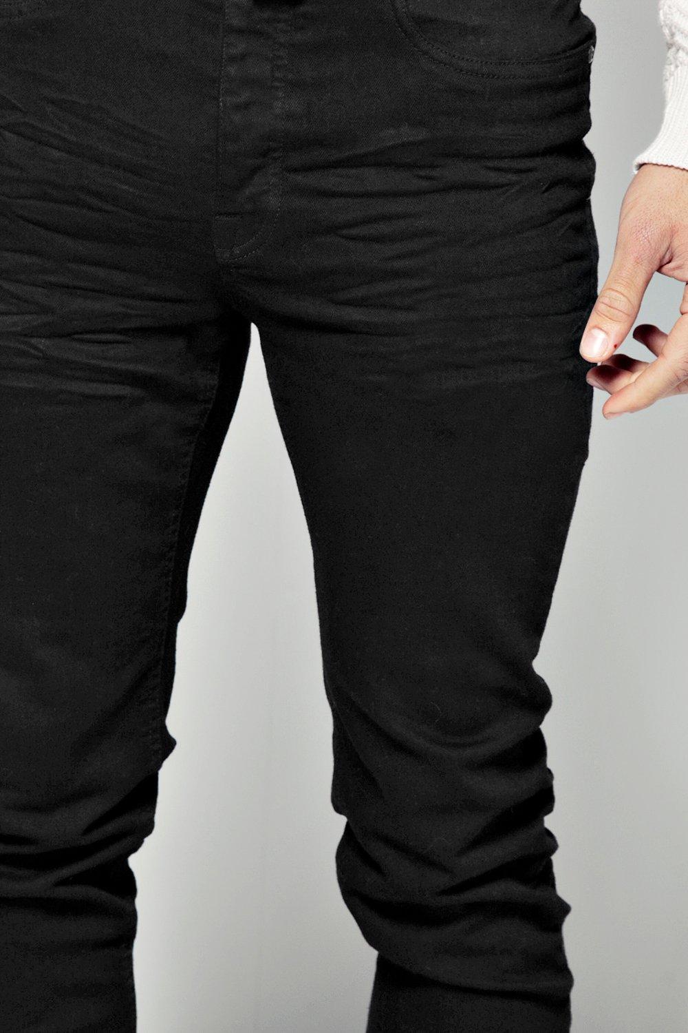 black skinny pants