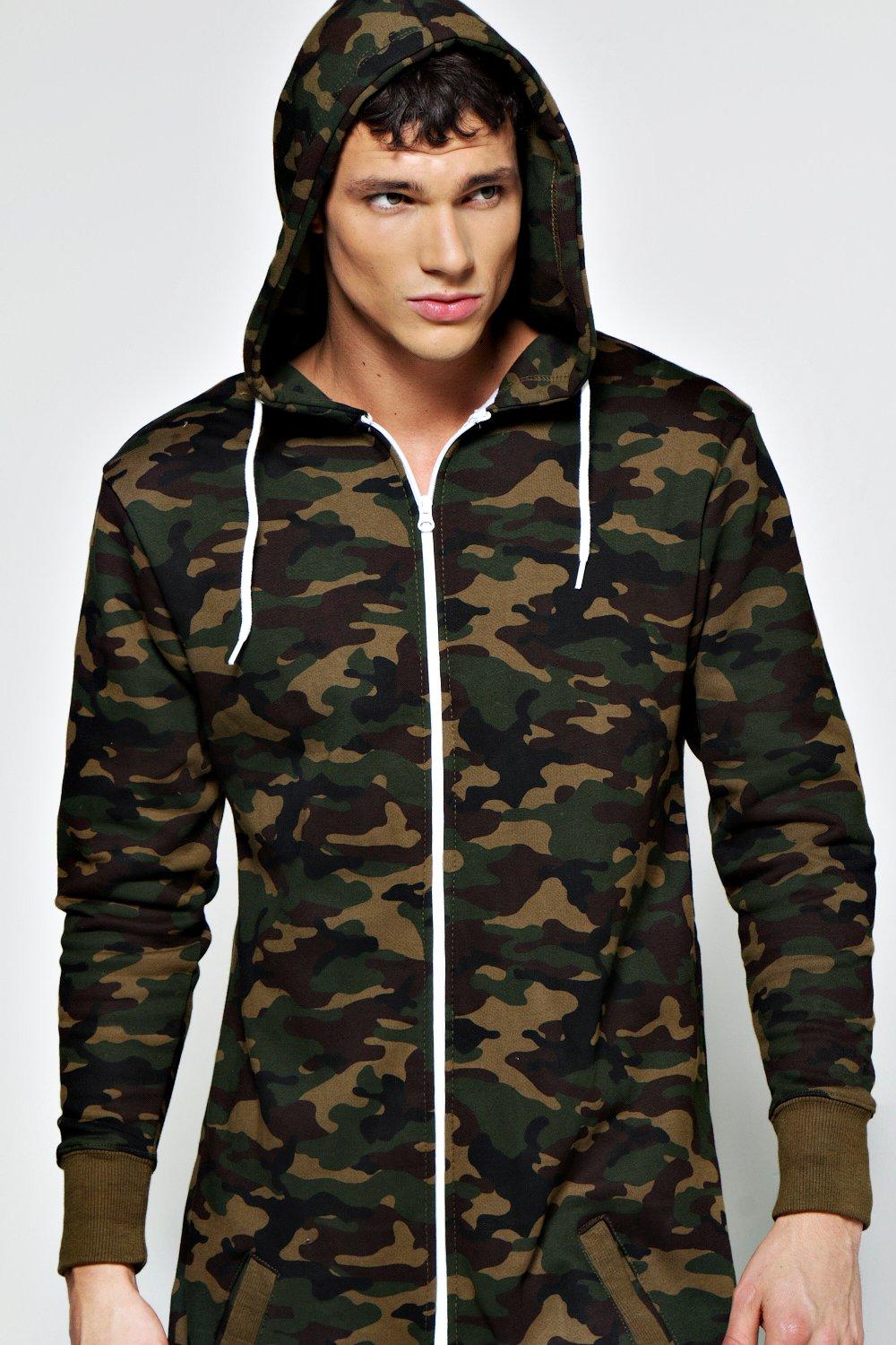 boohoo Mens Camo Transparent Puffer - Multi S