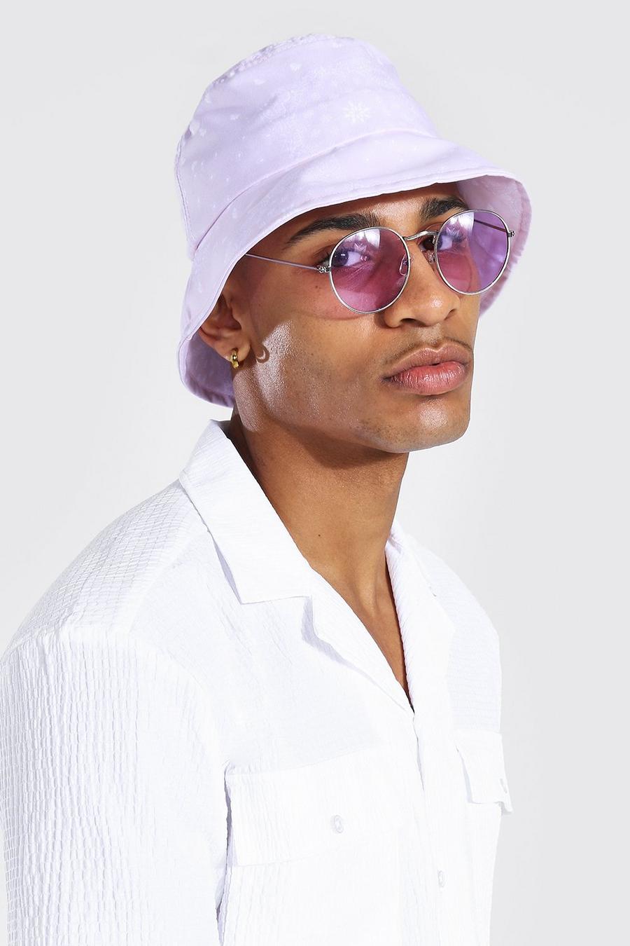 Cappello da pescatore con stampa a bandana, Pink image number 1