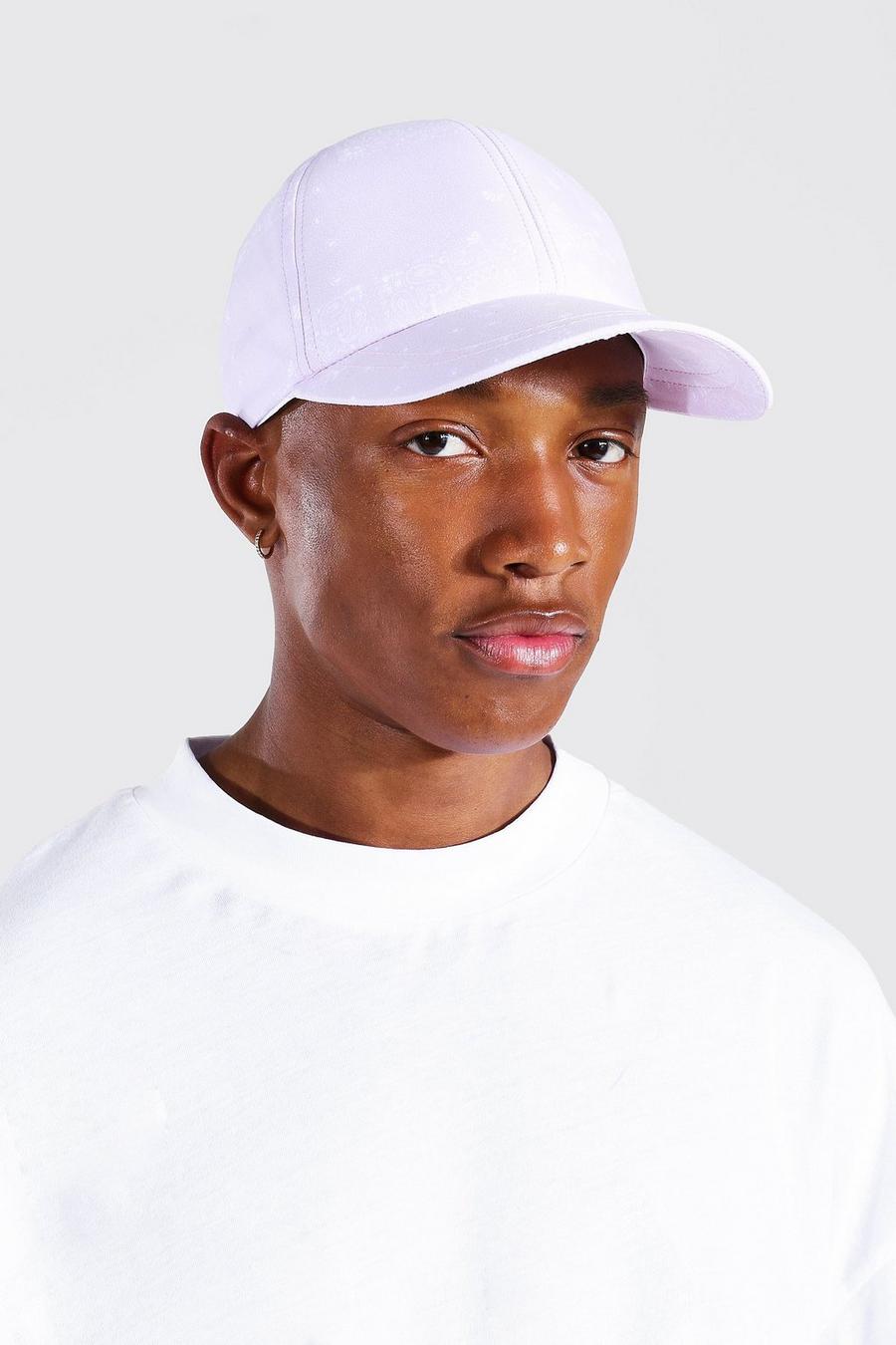 Cappello da baseball curvo con motivo a bandana, Pink image number 1