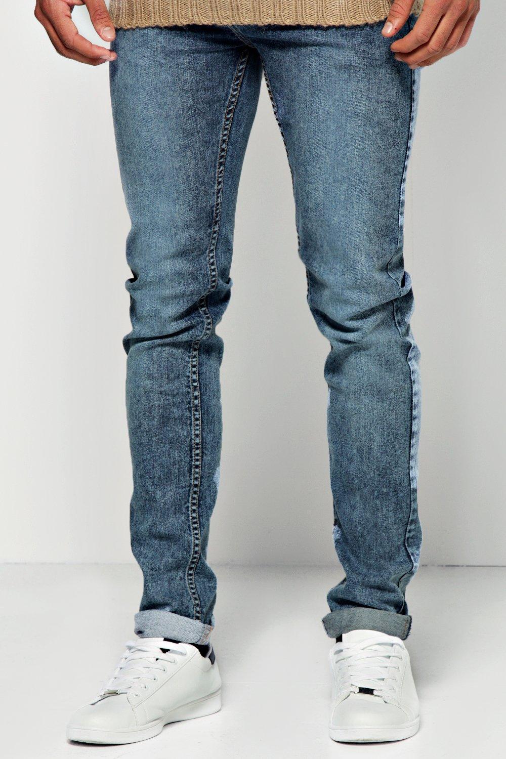 blue acid wash jeans