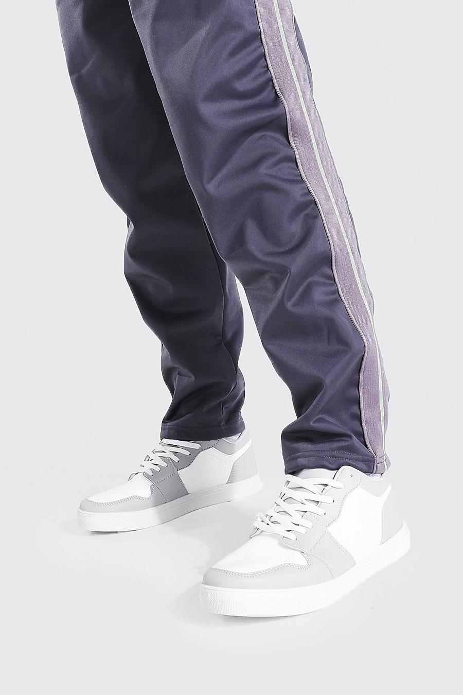 Grey Colour Block Sneakers image number 1