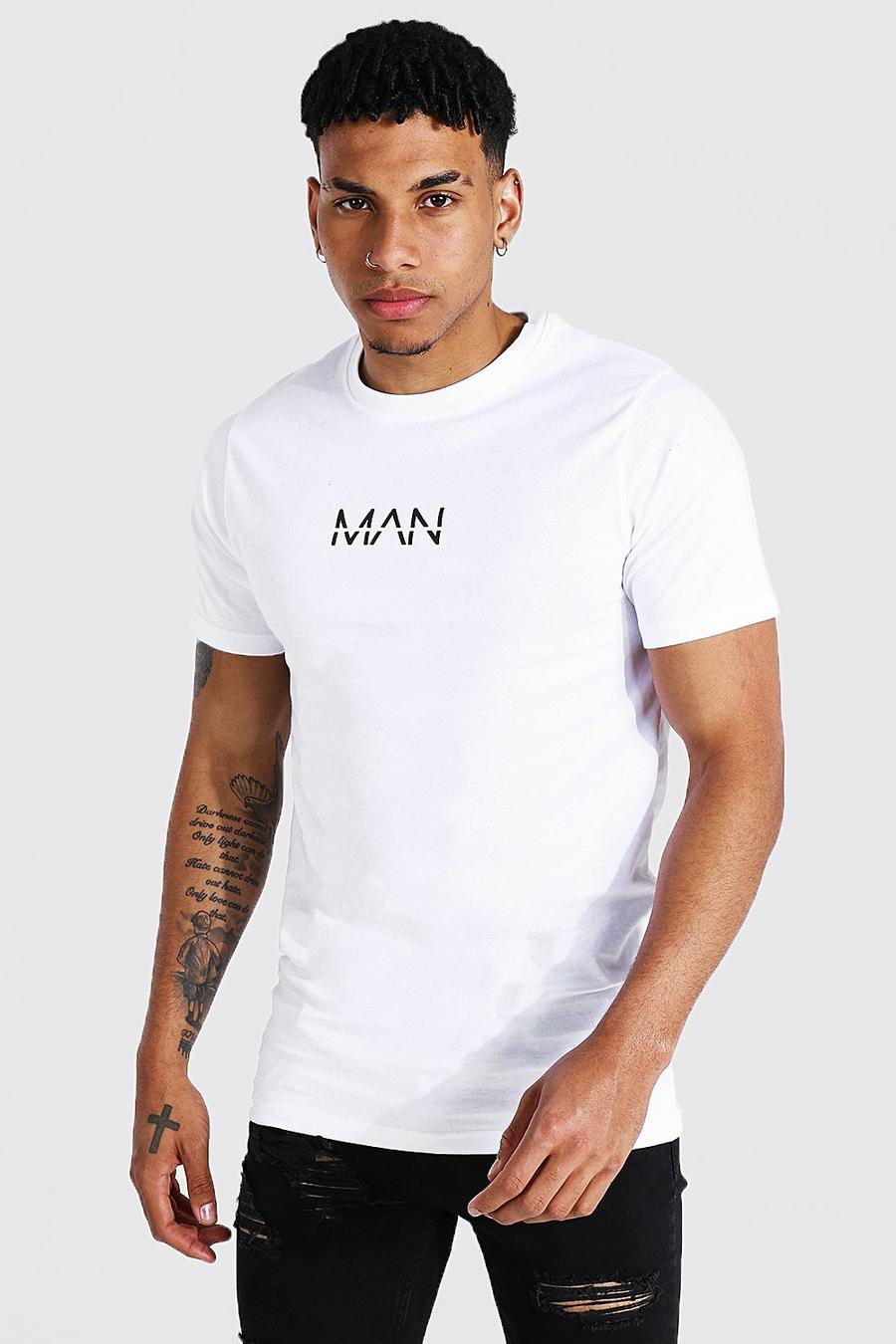 Original Man Longline T-Shirt, White image number 1