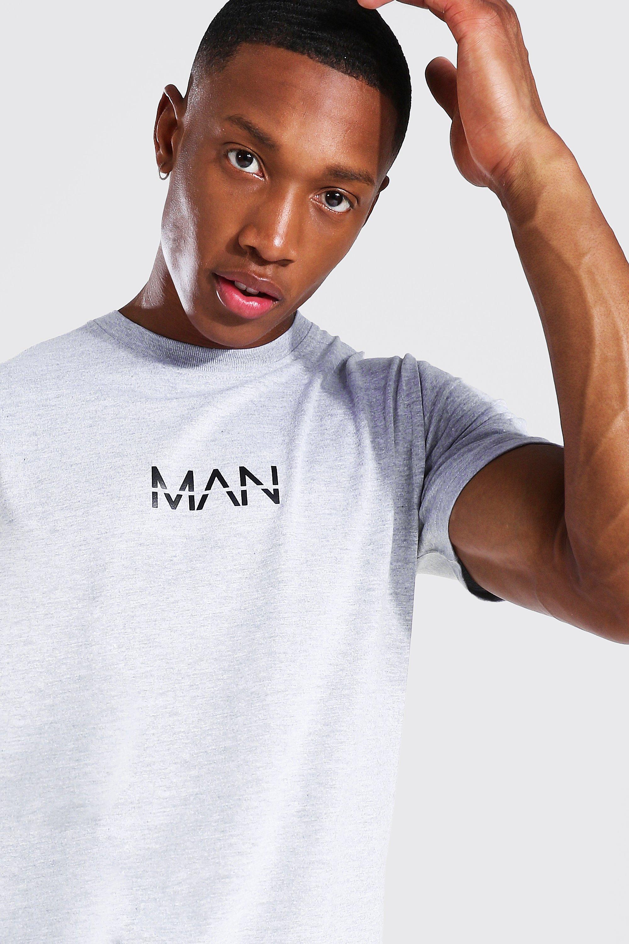 Original Man Longline Curved Hem T-shirt