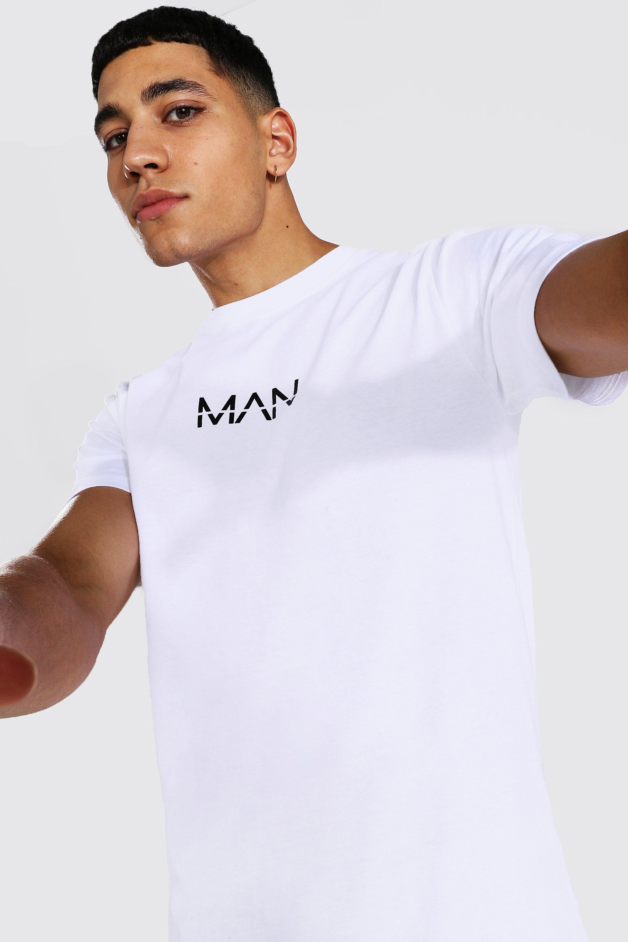 Muscle Fit Original Man Longline T shirt boohoo IL