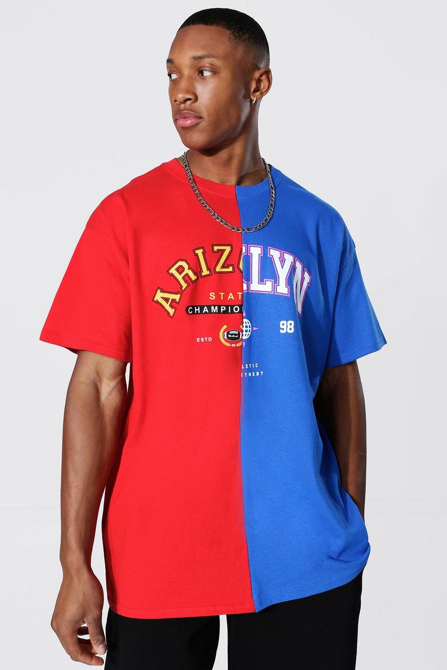 Red Arizona Brklyn Oversize tvådelad t-shirt image number 1