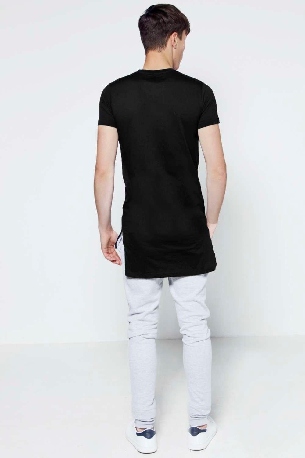 longline slim fit t shirt