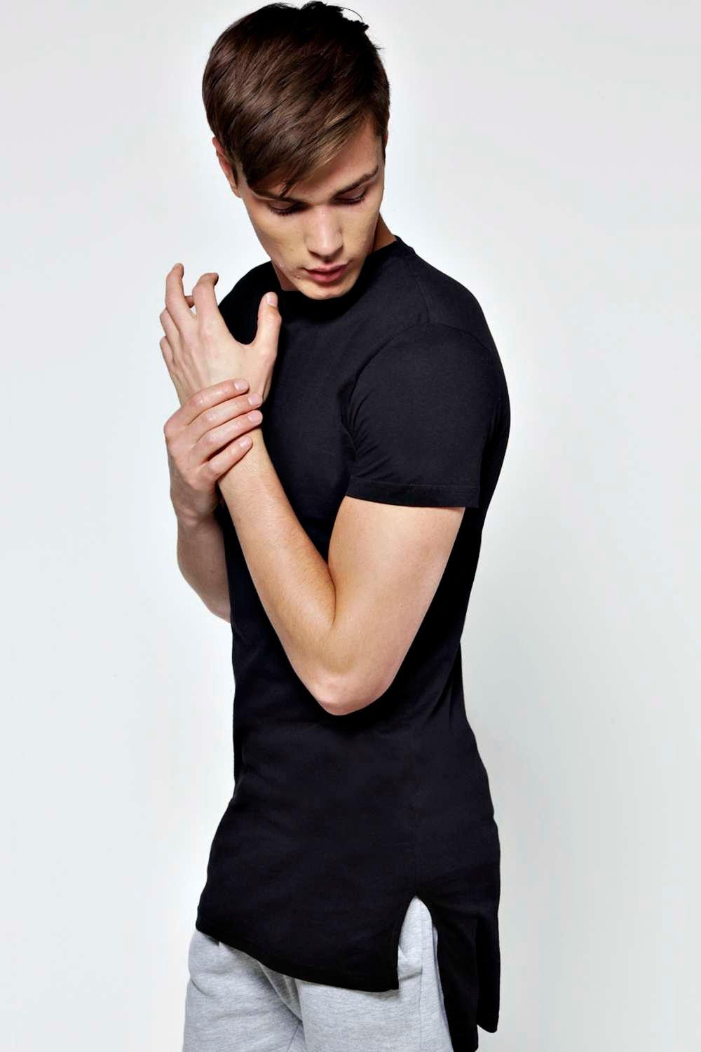 Longline slim sale fit t shirt