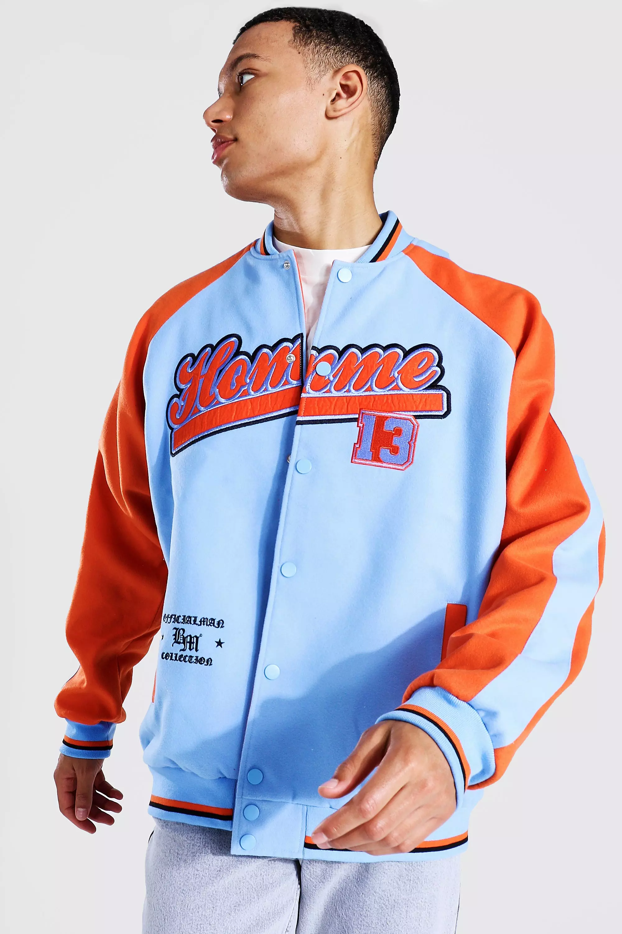 Raglan varsity jacket hot sale