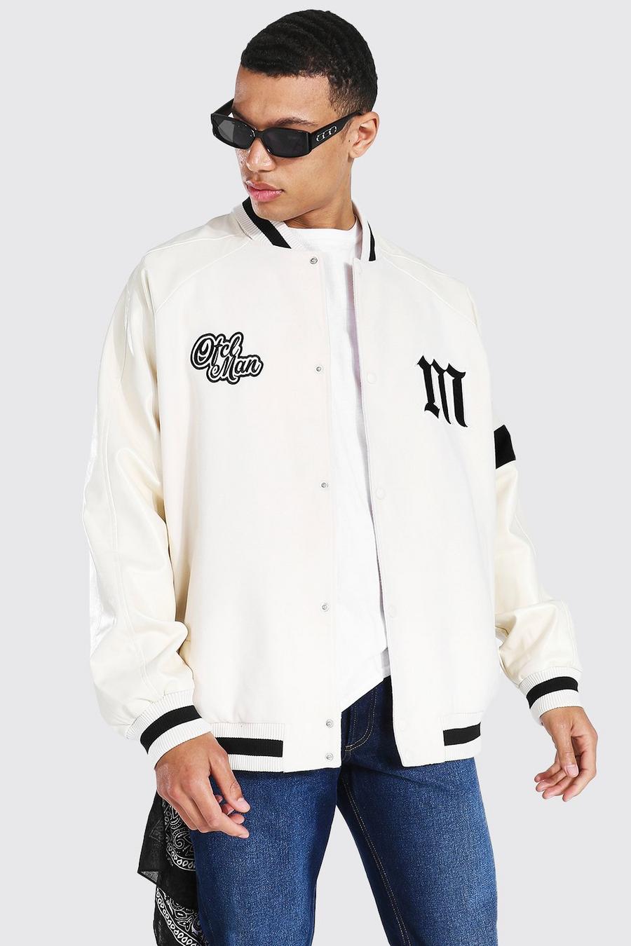 Stone Tall Ofcl Homme Varsity Bomberjack image number 1