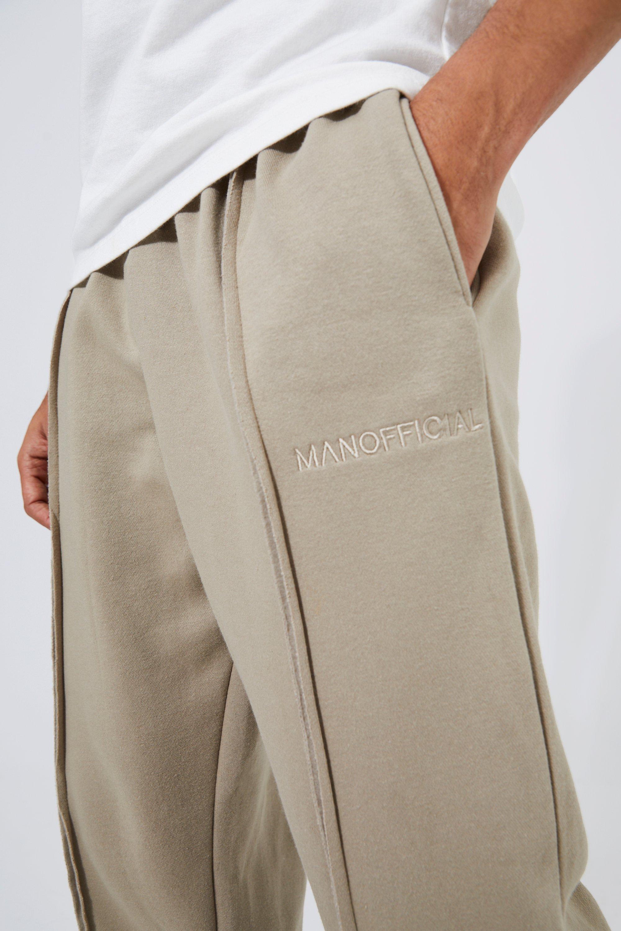 Oversized Man Official Split Hem Joggers