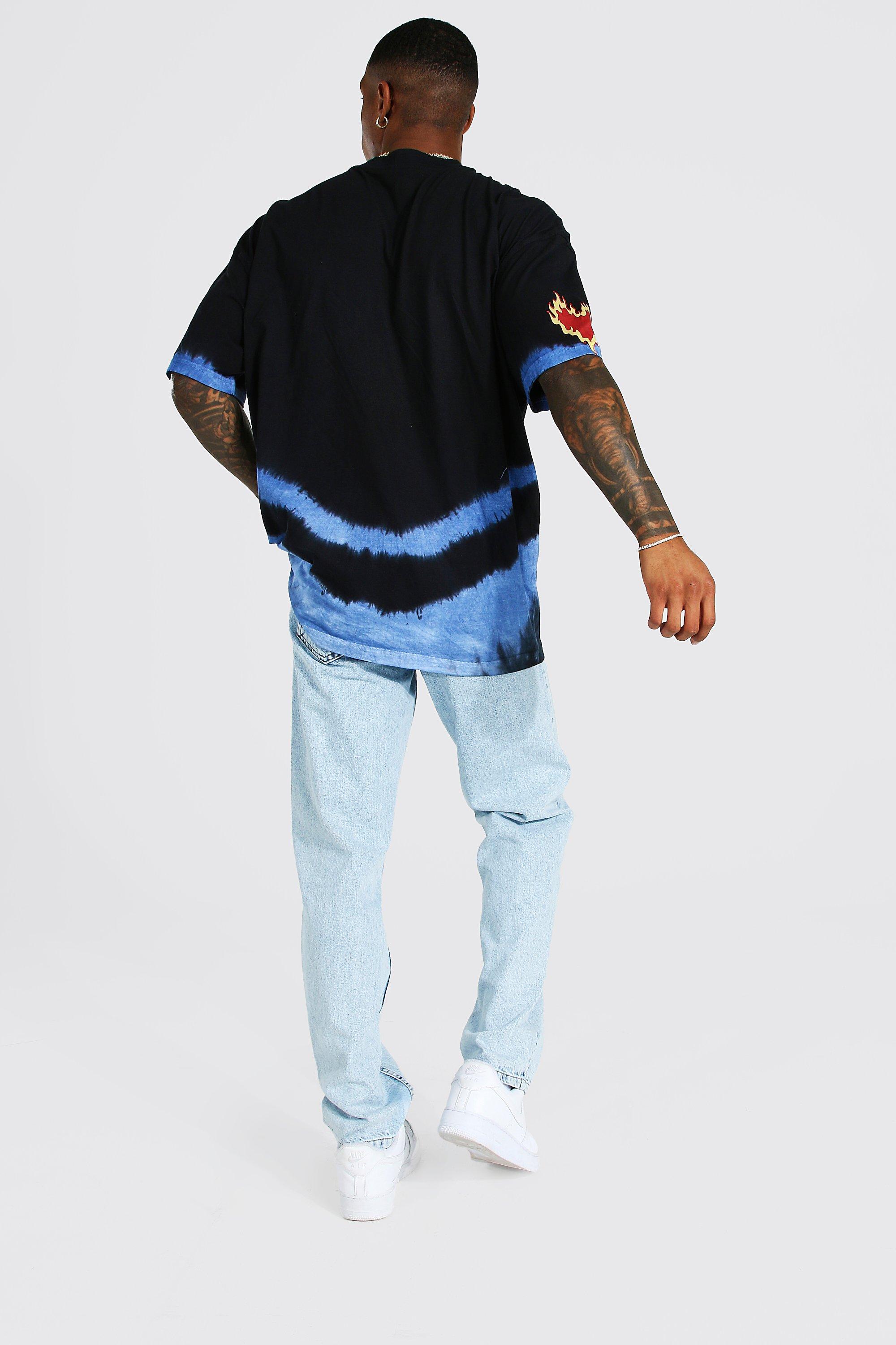 Oversized Denim Tie Dye Shirt