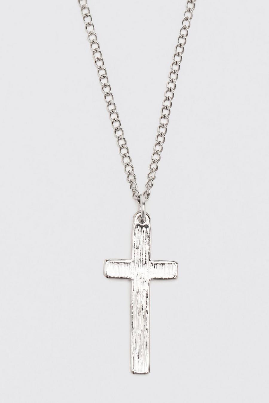 Collana con pendente a croce, Silver image number 1