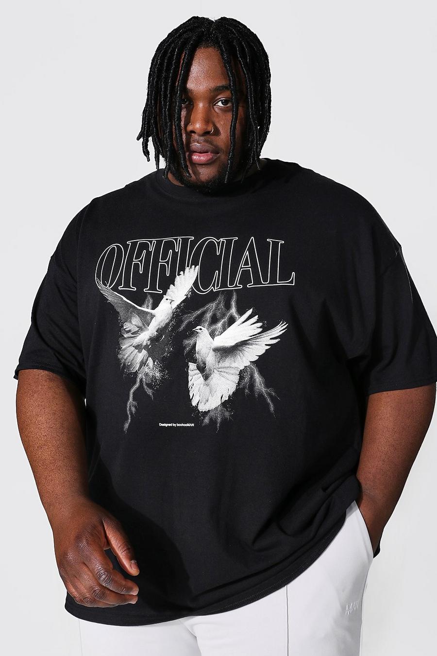 Black Plus Size Official Duiven T-Shirt image number 1