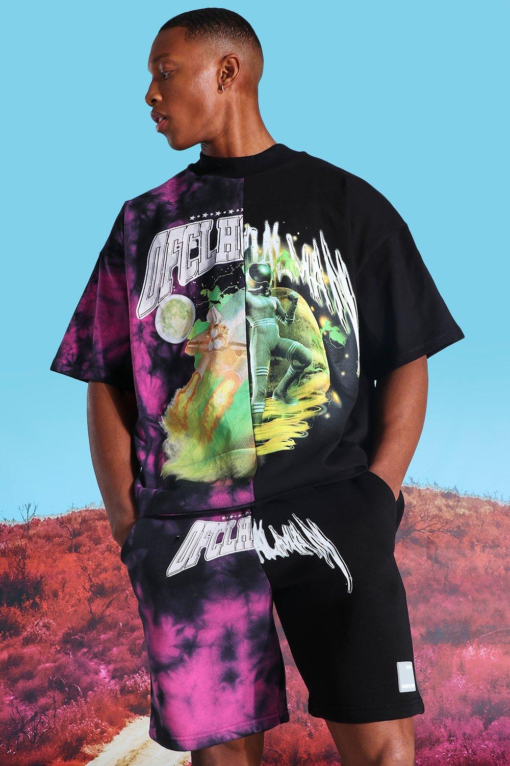 Plus Size Tie Dye Def Leppard License T-shirt