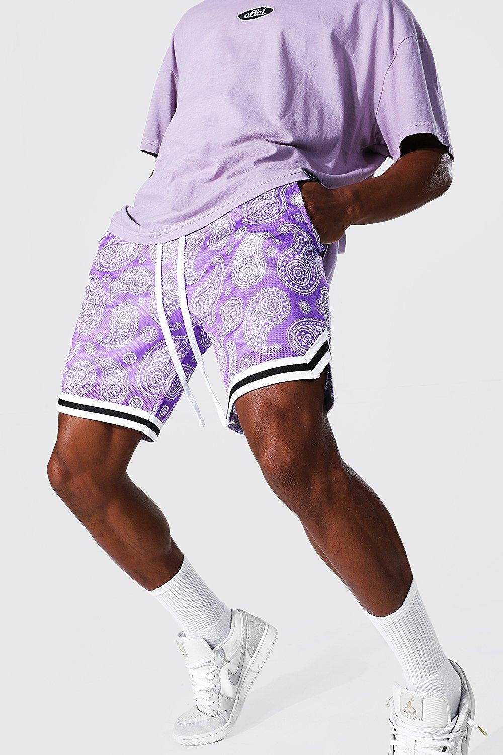 Purple cheap basketball shorts