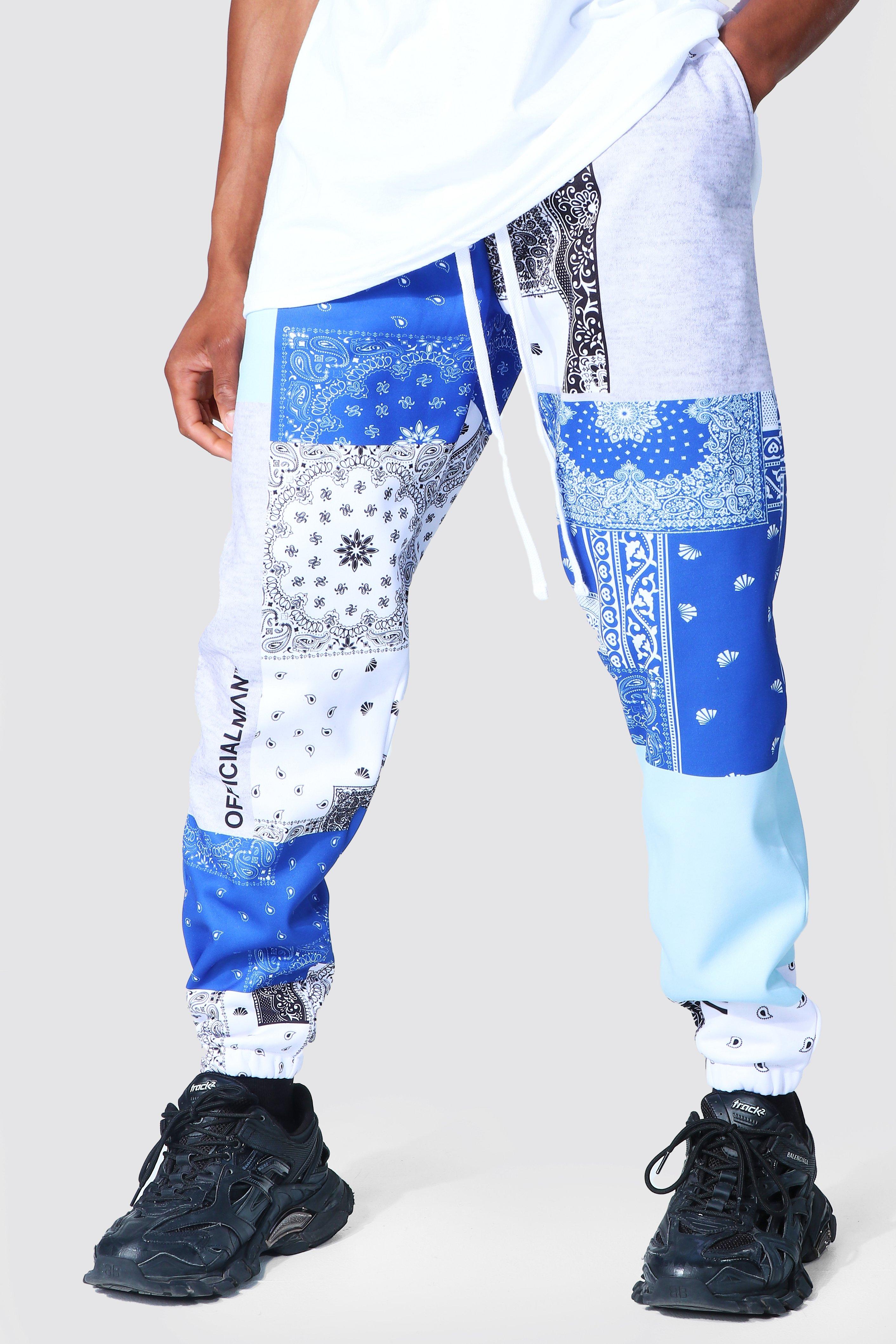 Blue store bandana joggers