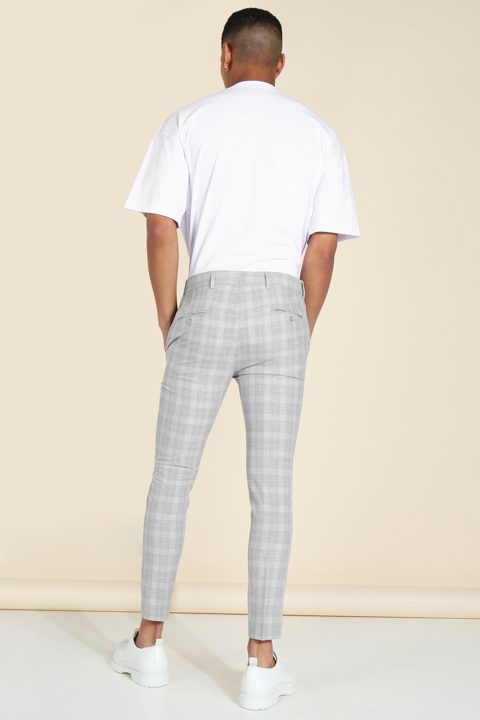 Pantalon court a carreaux homme new arrivals