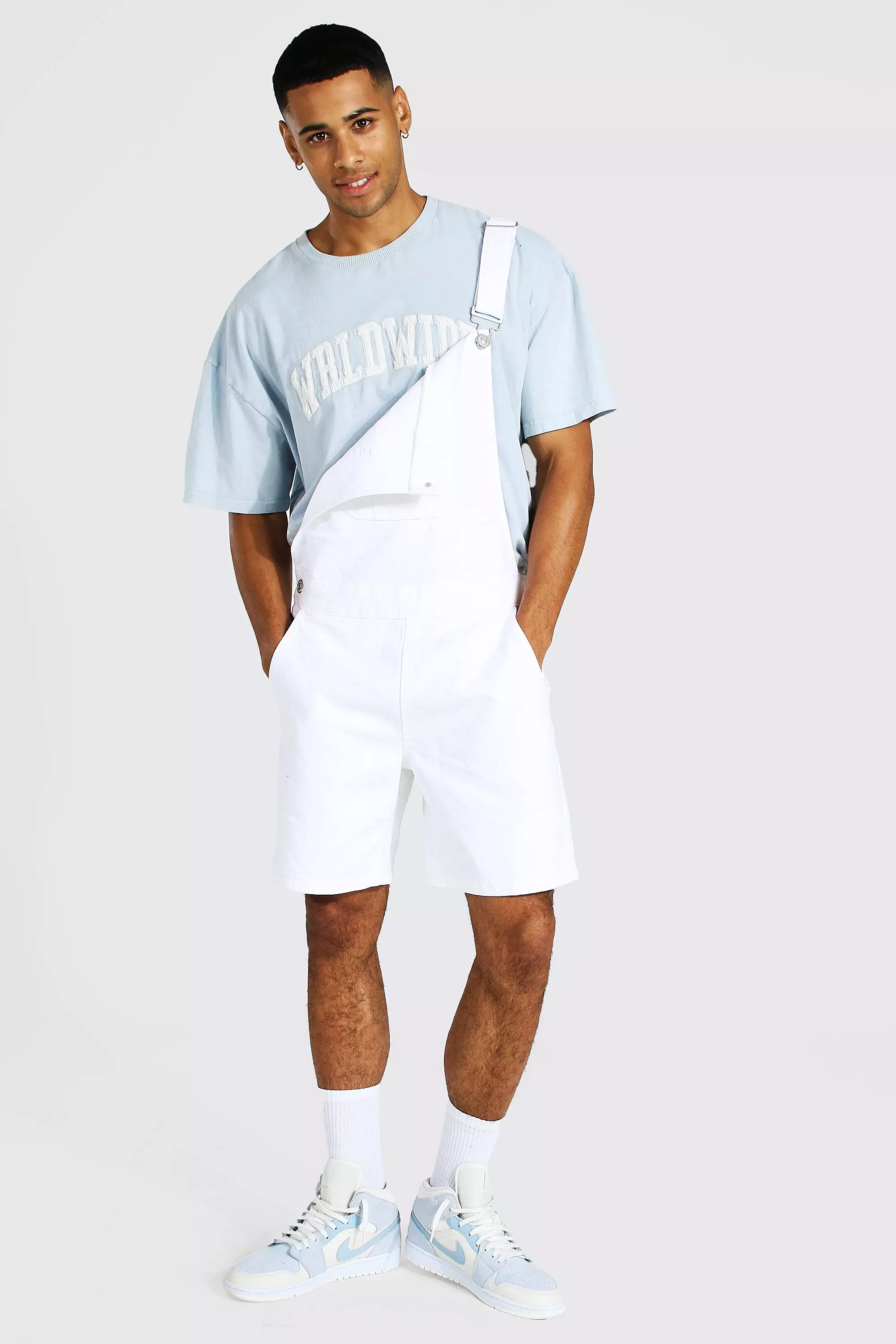 White store dungarees mens