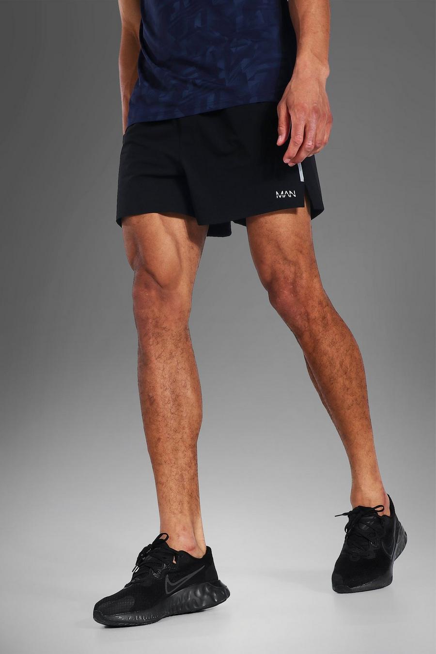 Black nero Tall Man Active Gym Running Shorts image number 1