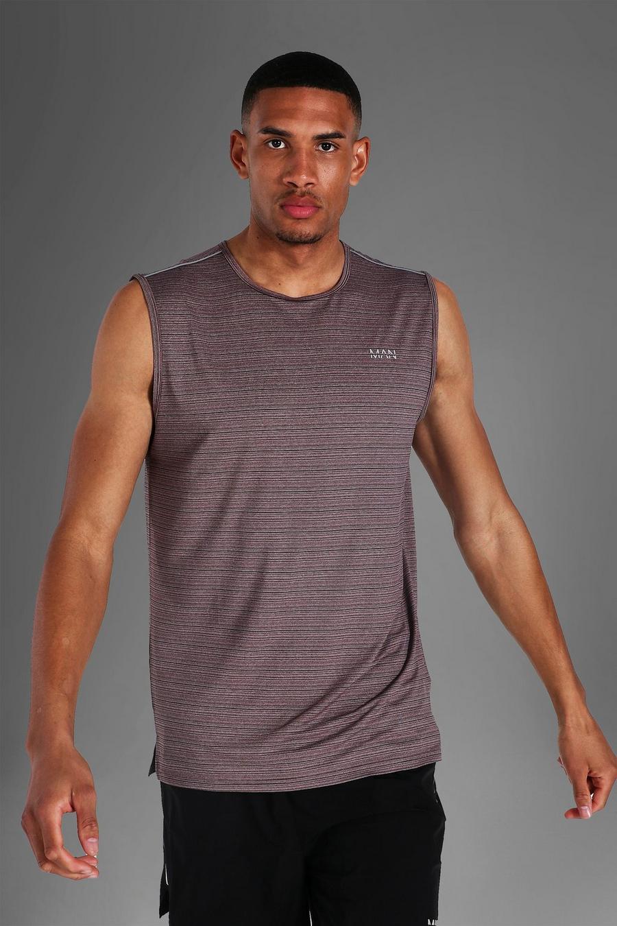 Charcoal Tall Man Active Textured Tank image number 1