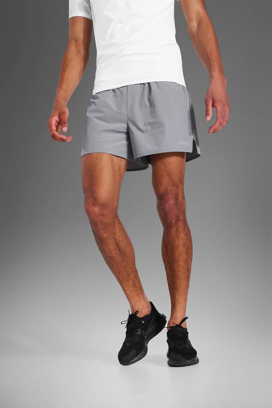 Grey Tall Man Active Gym Running Shorts image number 1