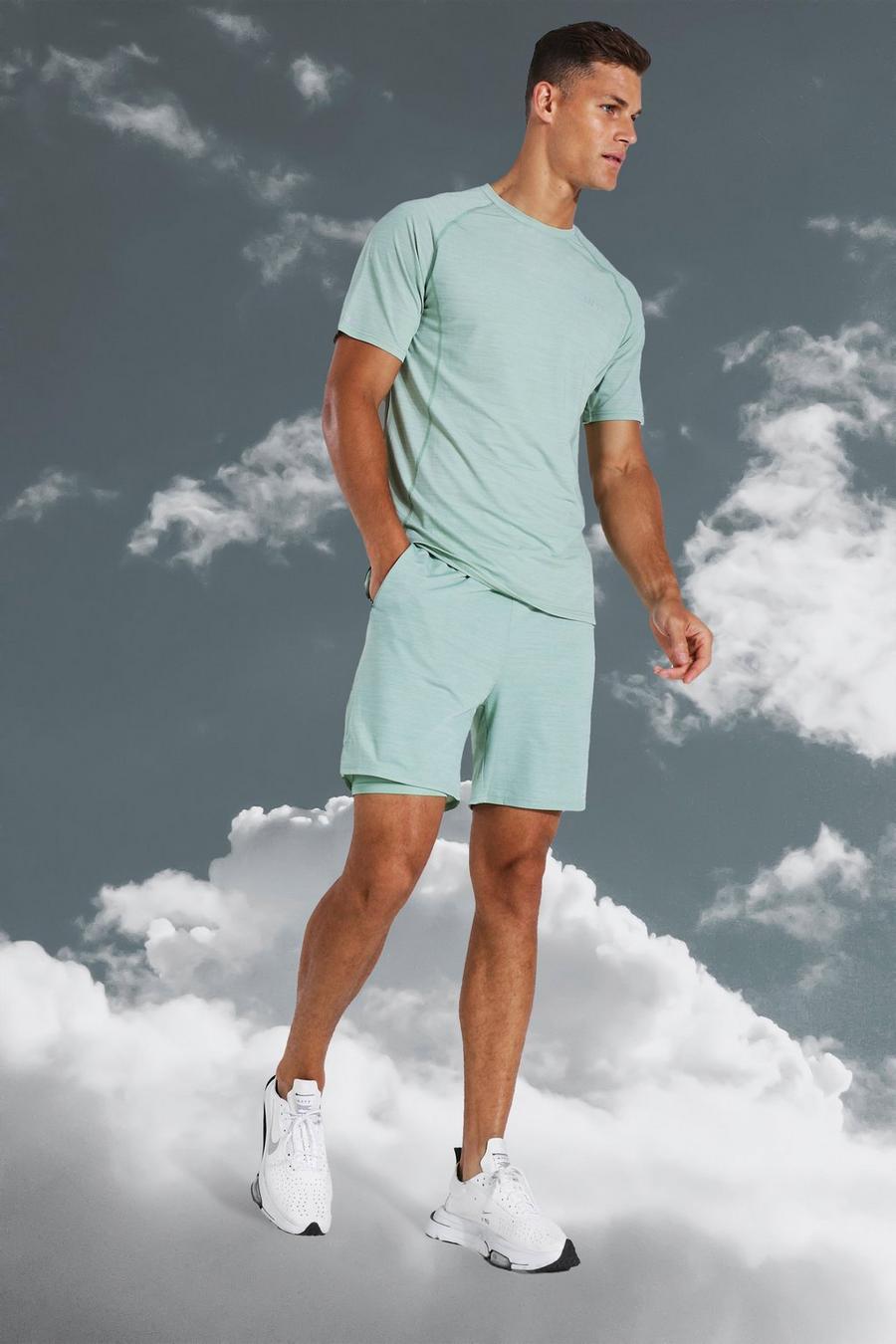 Tall Man Active Lightweight Shorts-Set, Mint image number 1