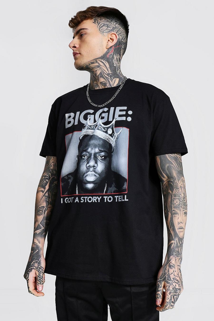 Black Oversized Gelicenseerd Biggie Got A Story T-Shirt image number 1