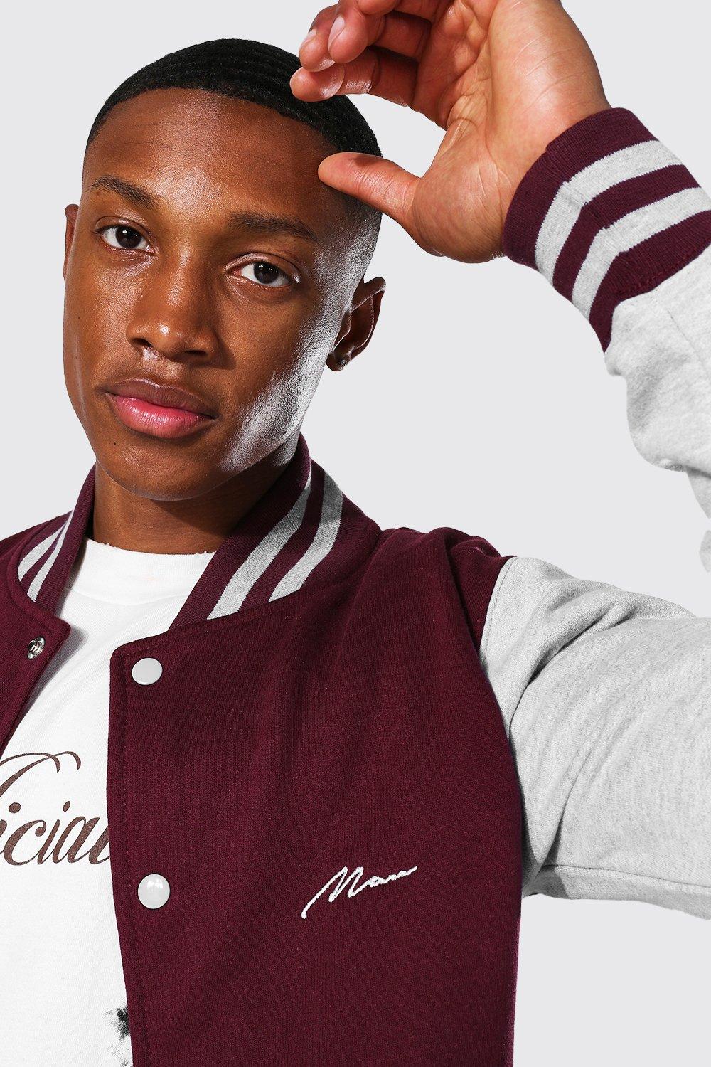 boohoo Men's Varsity Bomber Jacket