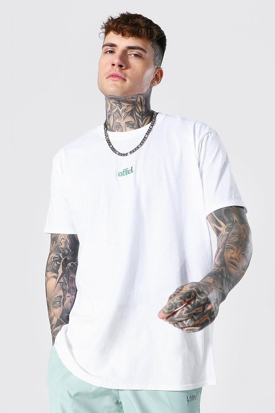 Camiseta ancha Offcl, Blanco image number 1