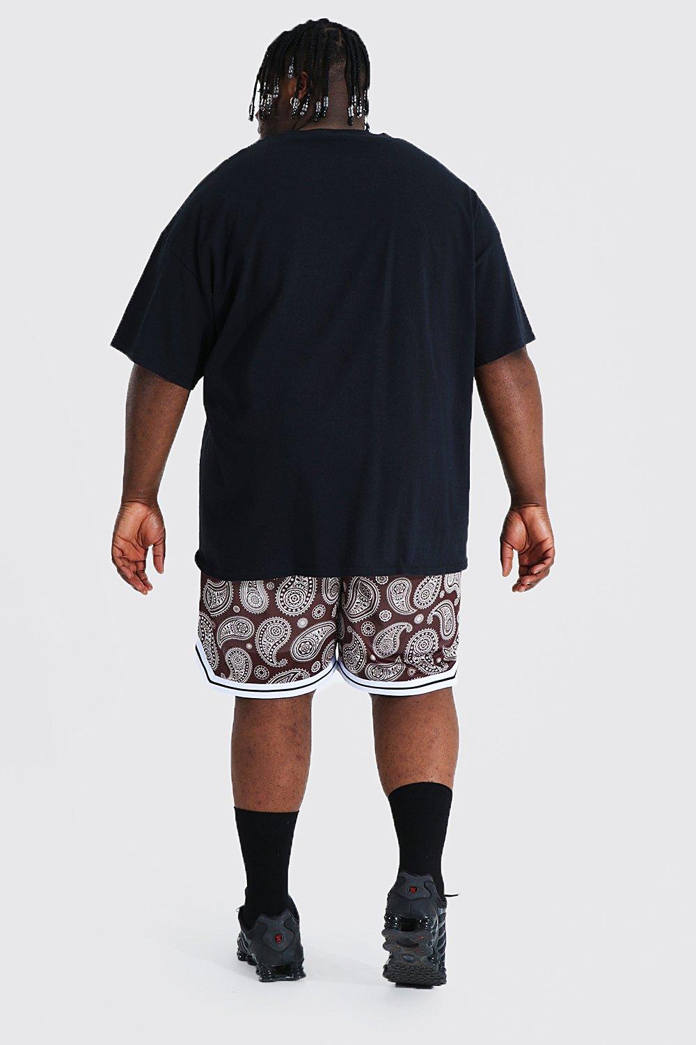 Mens plus size basketball on sale shorts