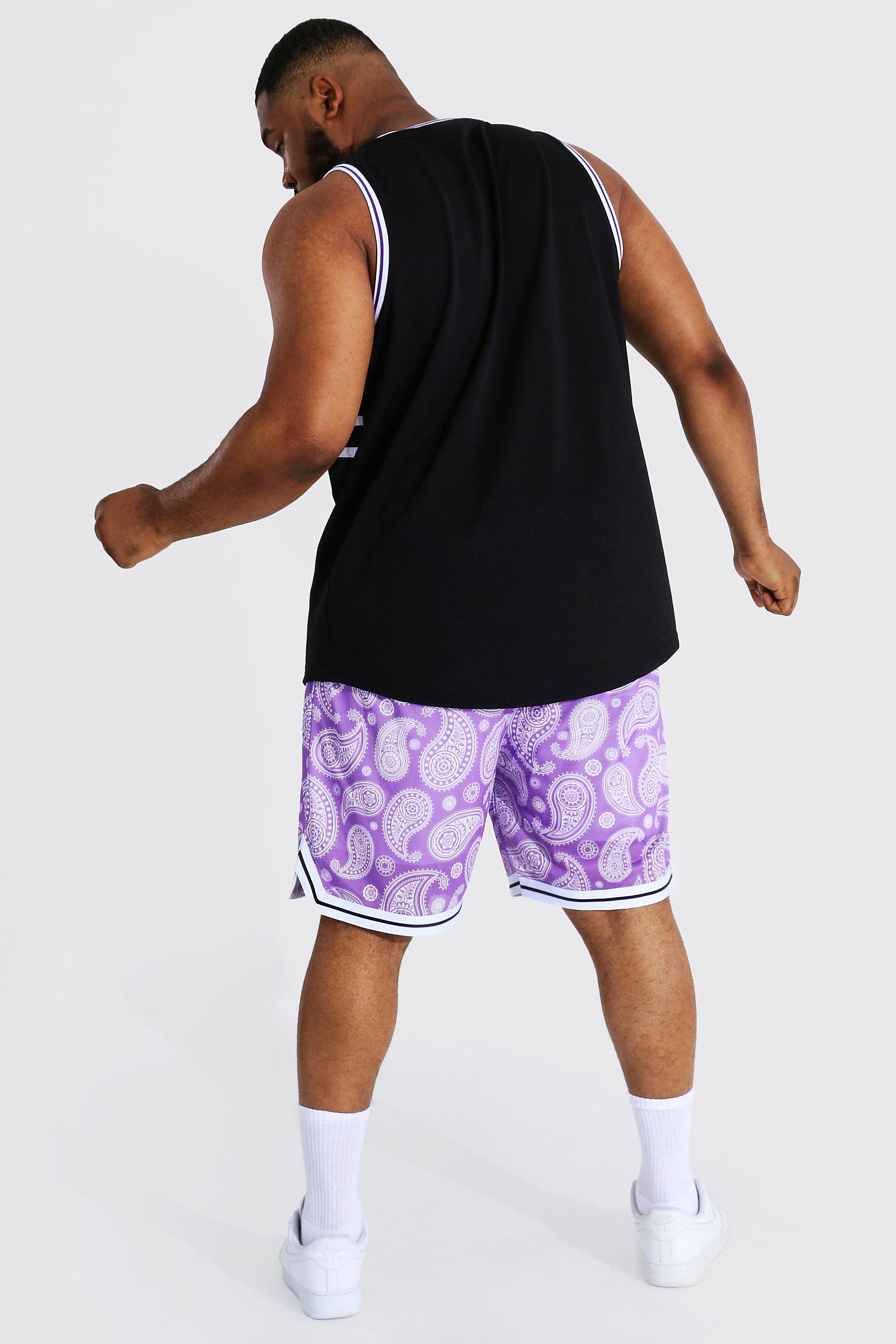 Mens plus size basketball 2024 shorts