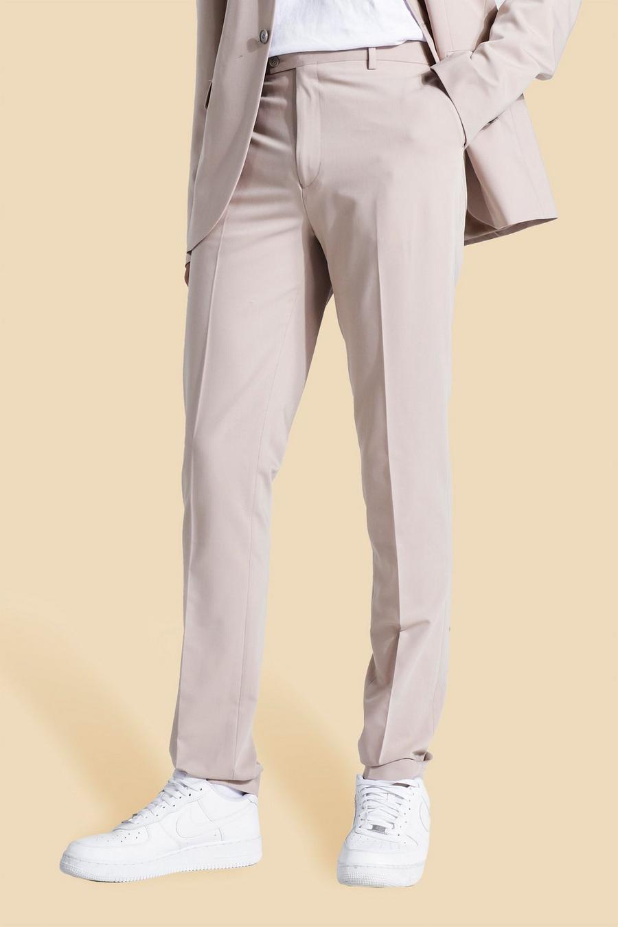Ecru Tall Skinny Suit Trousers image number 1