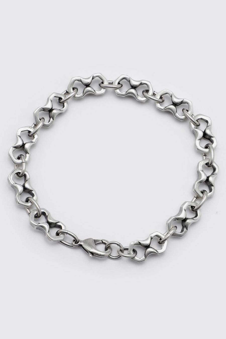 Silver Chunky Multi Chain Bracelet image number 1