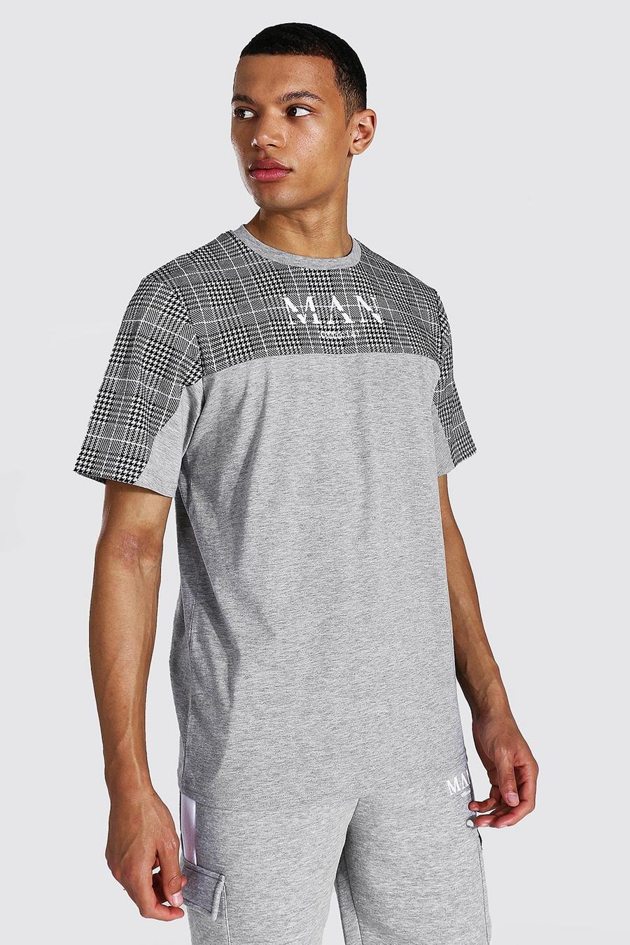 Grey marl Tall Jacquard Man T-Shirt image number 1