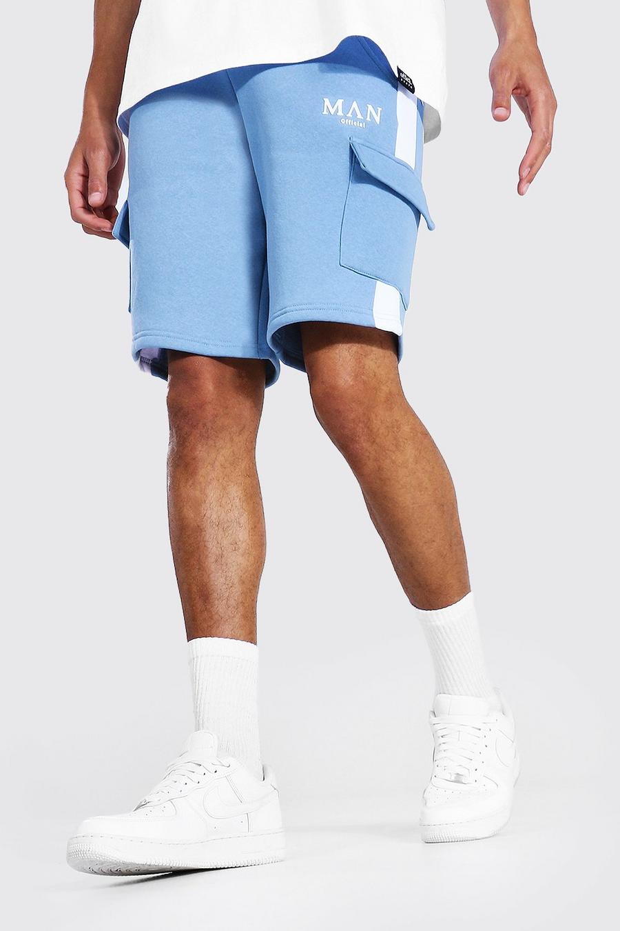 Tall Man Roman Cargo-Shorts, Blau image number 1