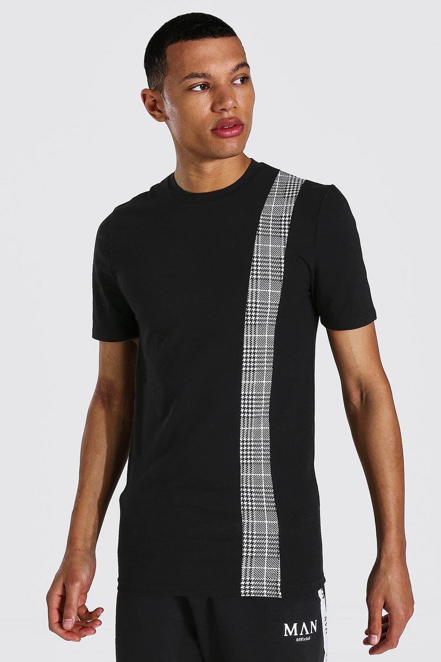 Tall - T-shirt jacquard - MAN, Black image number 1