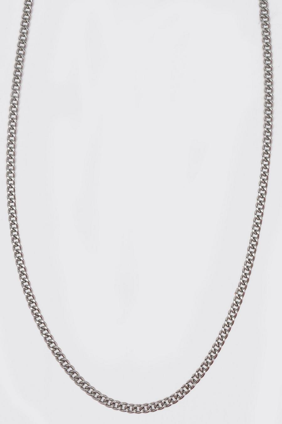 Silver Multi Chain Necklace With Toggle image number 1