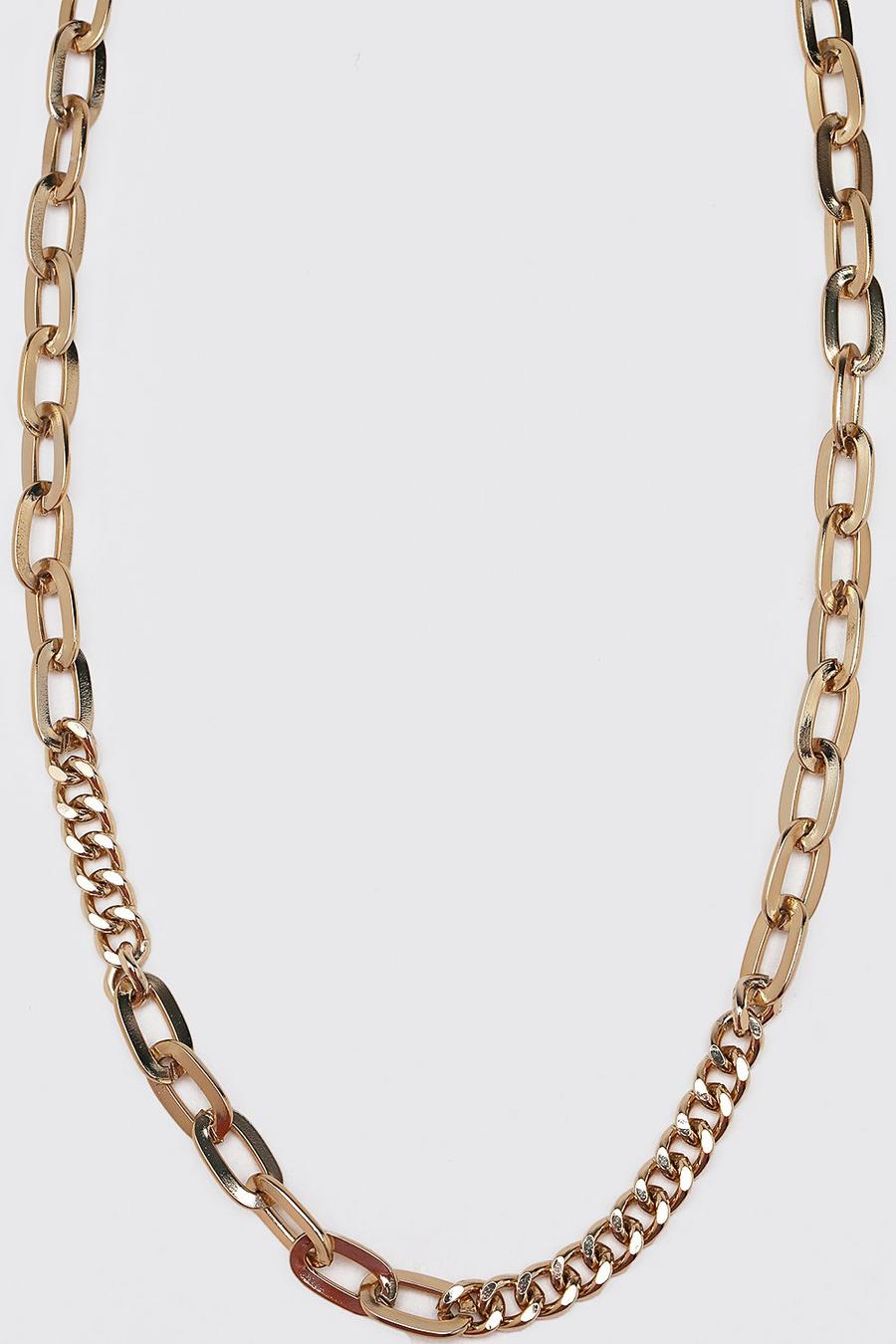 Gold Chunky Anchor Chain Necklace image number 1