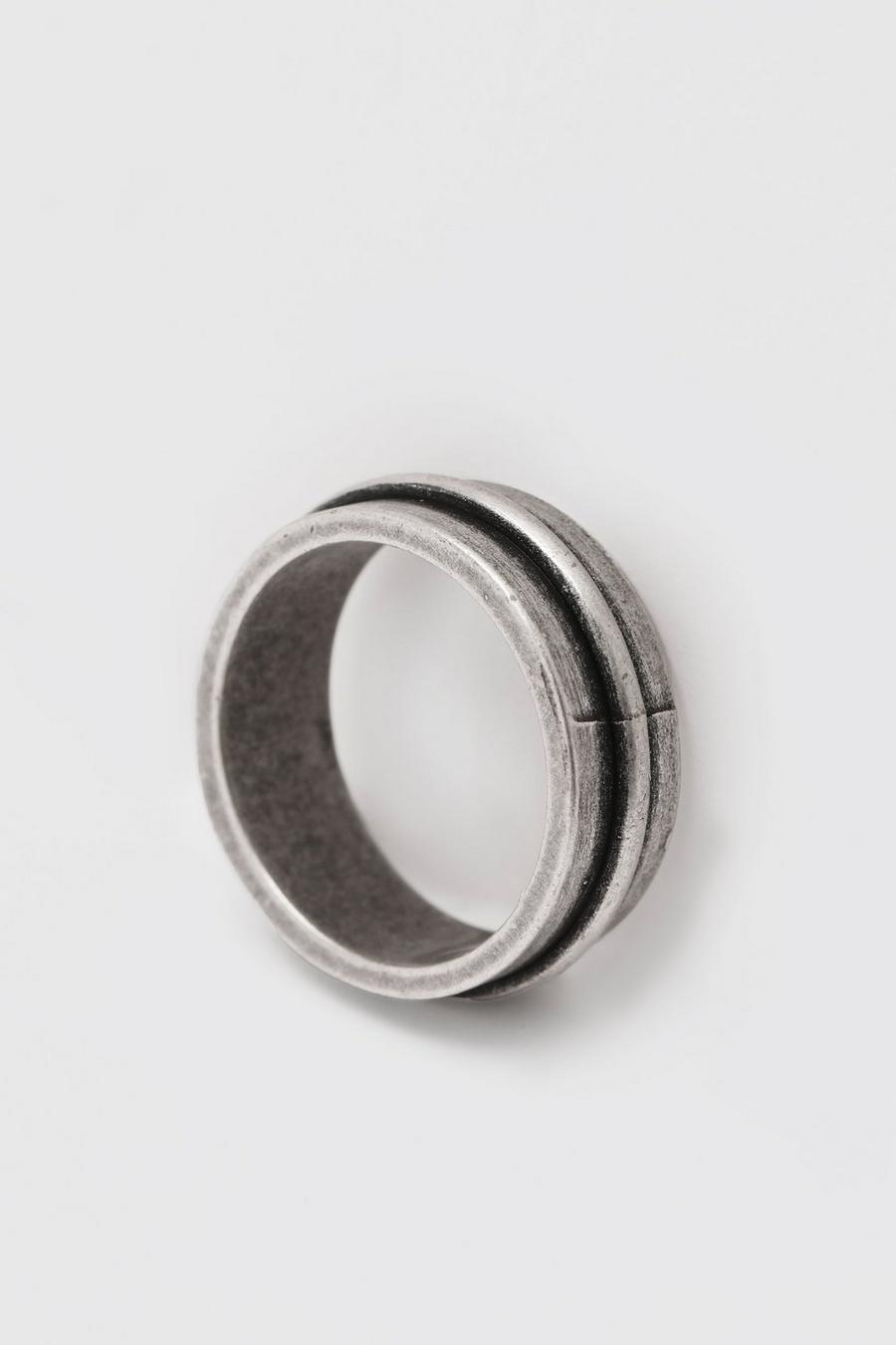 Silver Ring med upphöjd struktur image number 1