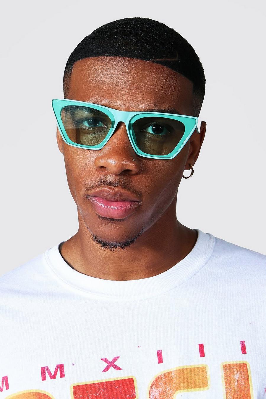 Green Crystal Overlay Sunglasses image number 1