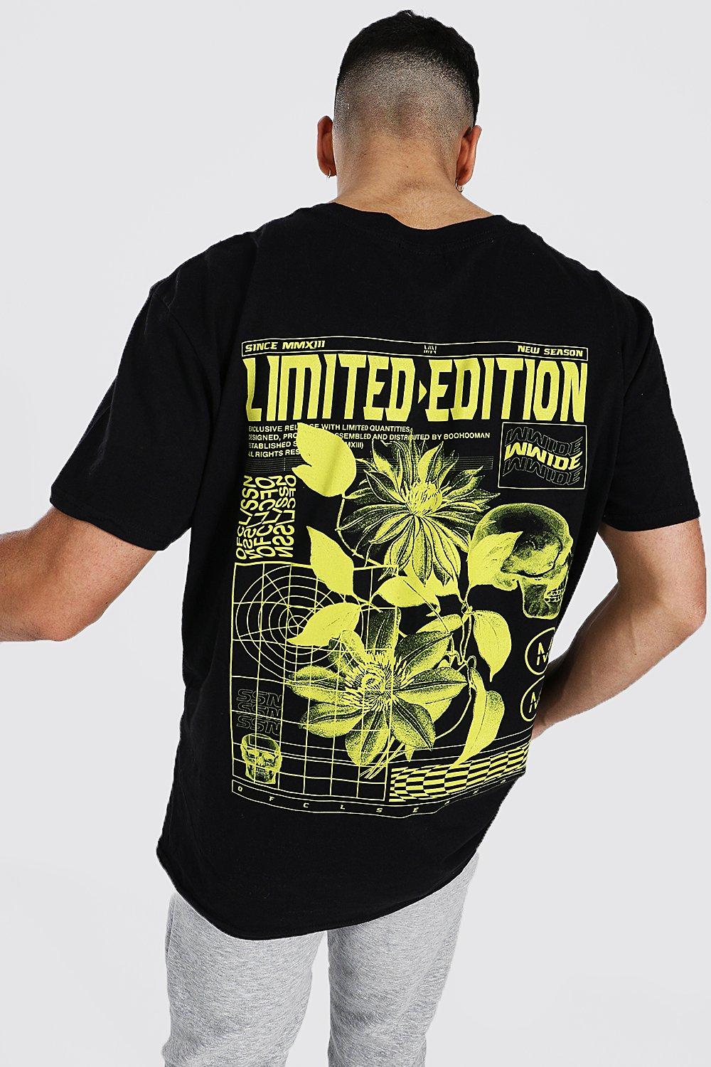 boohoo オーバーサイズ ボックス イタリア プリント Tシャツ セール】箔プリントオーバーサイズT（Tシャツ/カットソー