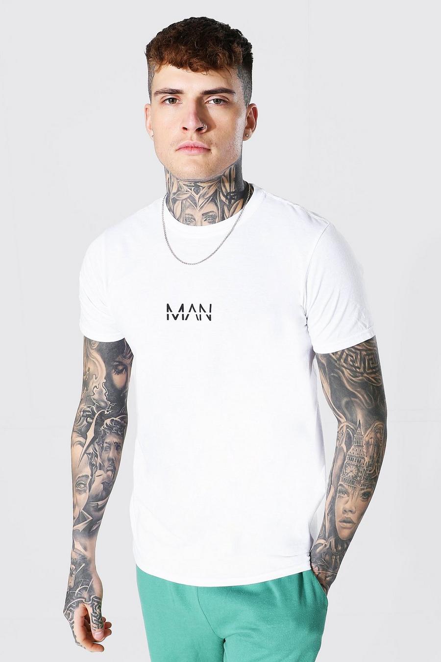 White Original Man T-Shirt Met Crewneck image number 1