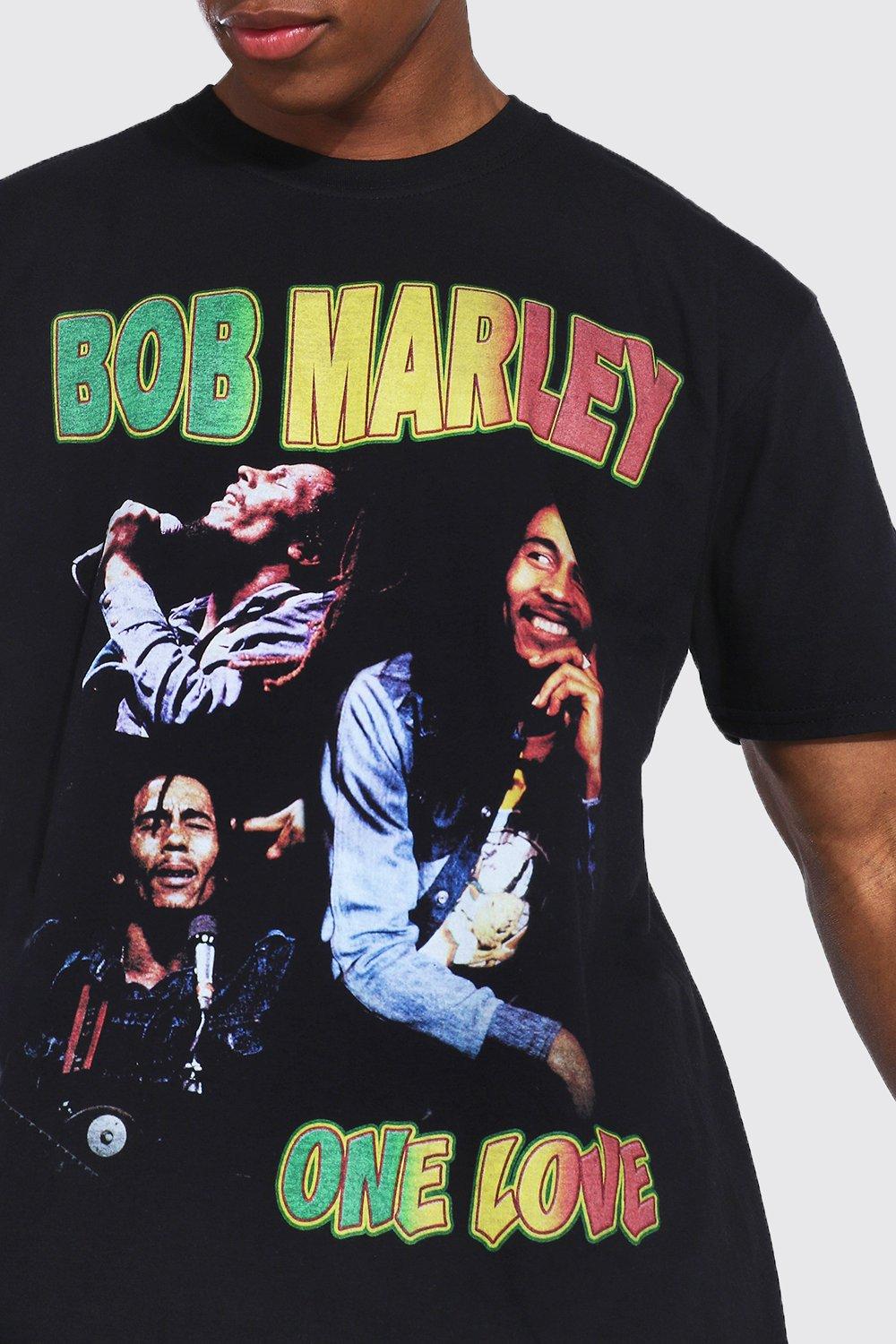 Men's Oversized Bob Marley One Love License T-shirt Boohoo